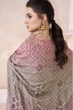 Alternative view of Beige Palazzo Suit With Crop Top & Shrug