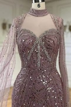 Alternative view of Sequin Embellished Mermaid Evening Dress