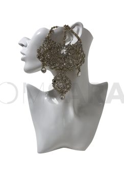Alternative view of Crystal Maang Tikka Head Piece