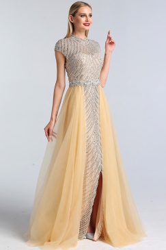 Alternative view of Dubai Design O-Neck Beaded Evening Dress