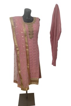 Ready To Wear Pink Churidar Suit