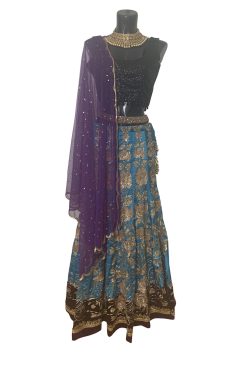 Ready To Wear Blue Handwork Lehenga Choli