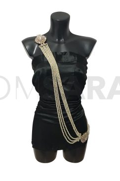 Unisex Moti And Crystal Bridal Belt