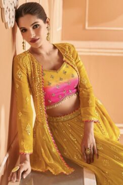 Alternative view of Yellow Jacket Style Lehenga Choli
