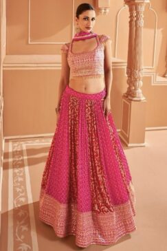Pink Limited Edition Designer Lehenga Choli